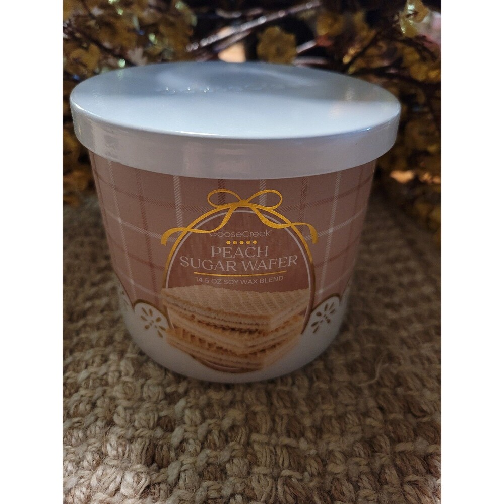 Peach Sugar Wafer - Goose Creek 3-wick Candle